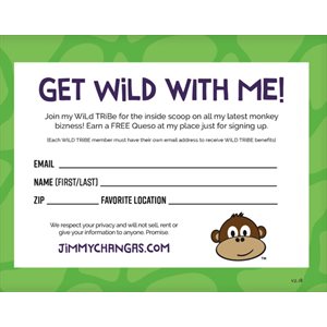Wild Tribe Sign Up Slips, 100Each